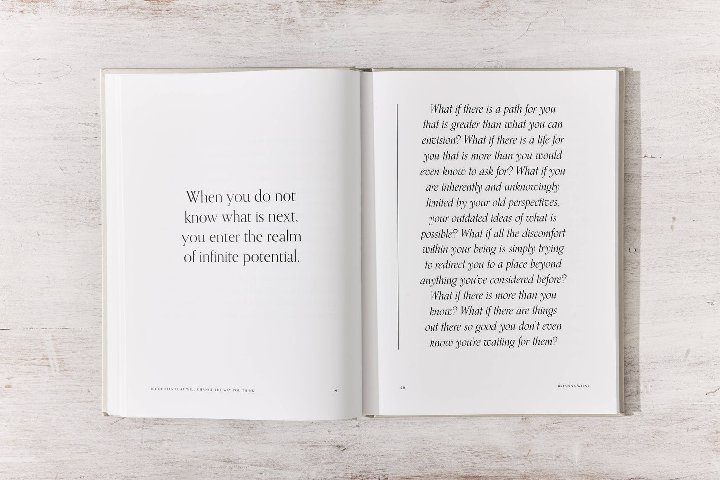 101 Quotes That Will Change The Way You Think - table book by Brianna Wiest