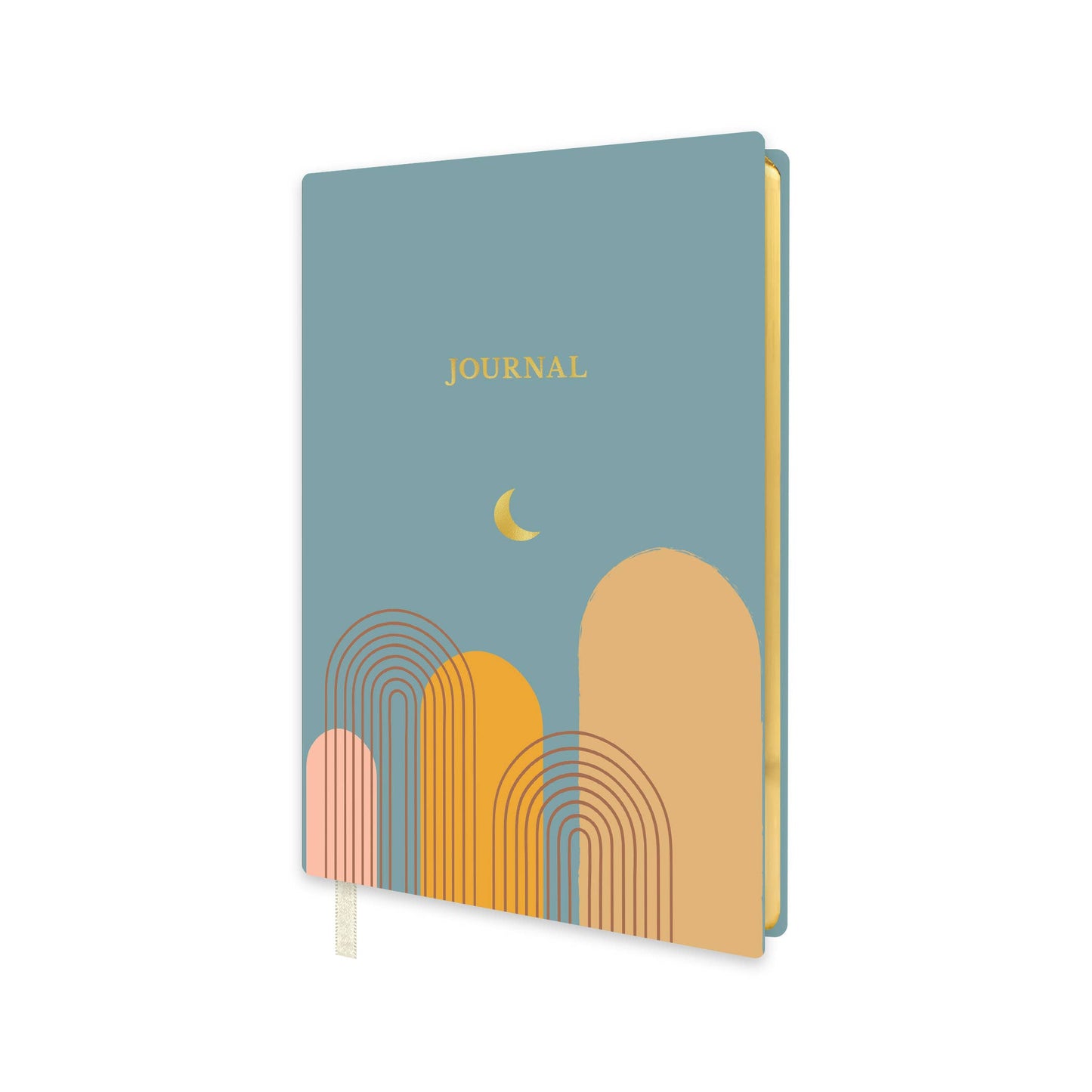 Softcover Journal – A5, Lined Pages, Gold Trim