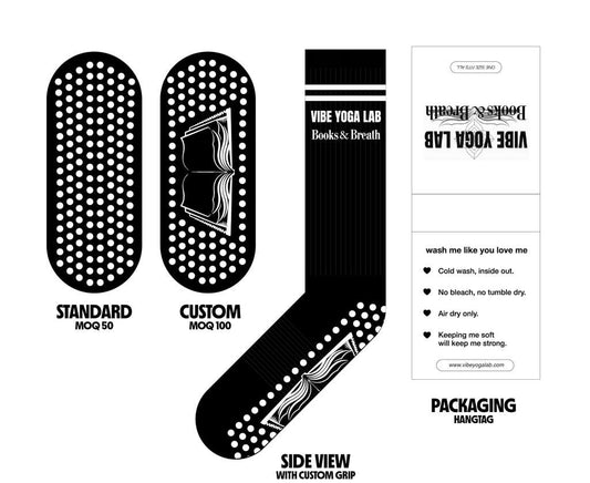 Vibe Yoga Lab Pilates Socks