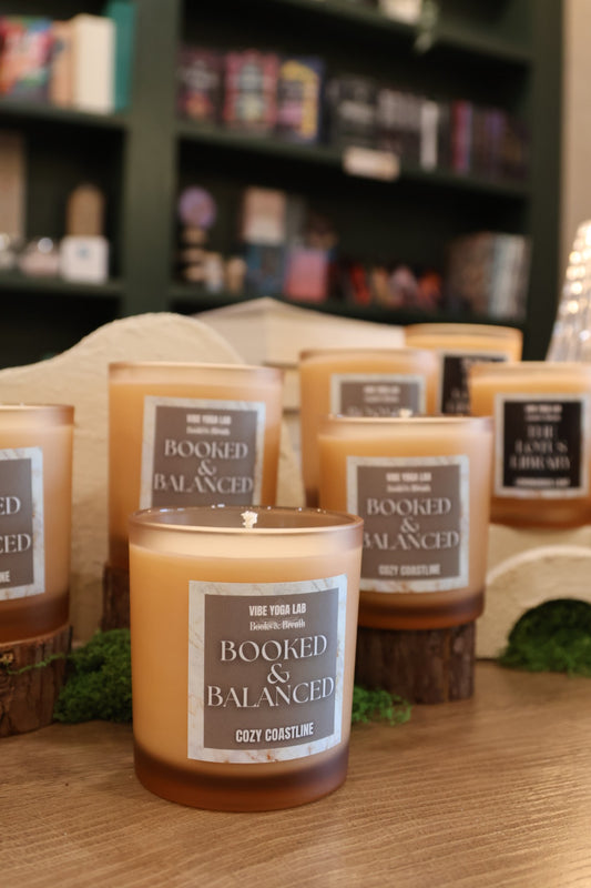 Booked and Balanced Candle