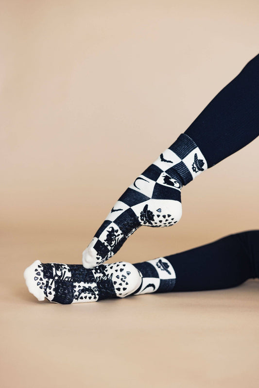 Midnight Cowboy Crew Grip Socks