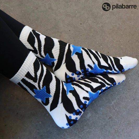 Zebra Star Grip Socks